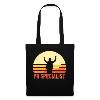 PR Specialist Public Relations Job Profession - Tote Bag - black - Front