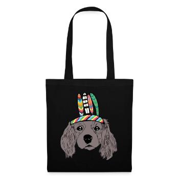 Dog Head Native American Children Dog Dogs - Tote Bag - black - Front