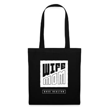 Wife Mom Boss Realtor Female Career Agents - Tote Bag - black - Front