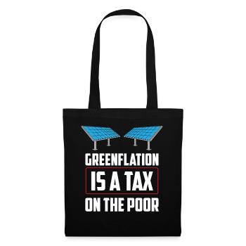 L’inflation verte est une taxe pour les pauvres Verts - Sac en tissu - noir - Devant