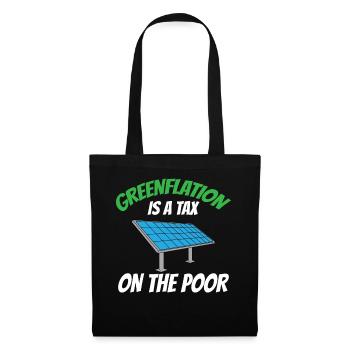 L’inflation verte est une taxe pour les pauvres Verts - Sac en tissu - noir - Devant
