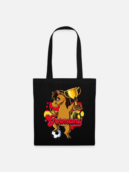 Deutschland Fußball - Stoffbeutel - Schwarz