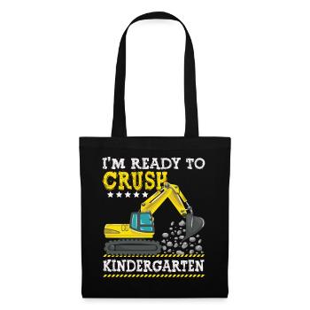 I m Ready To Crush Kindergarten Construction - Tote Bag - black - Front