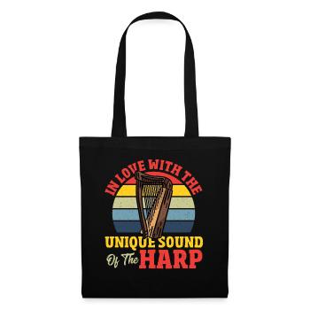 In Love With The Unique Sound Of The Harp Player - Tote Bag - black - Front