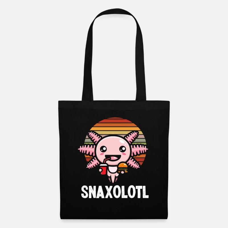 Axolotl - Stoffbeutel - Schwarz