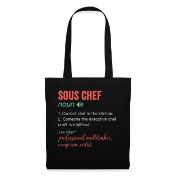 Noun Definition Nutrition pour Sous Chef - Sac en tissu - noir - Devant