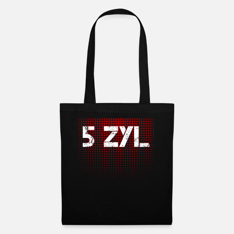 5 Cylinder Engine Tuning Car Tuner - Tote Bag - black