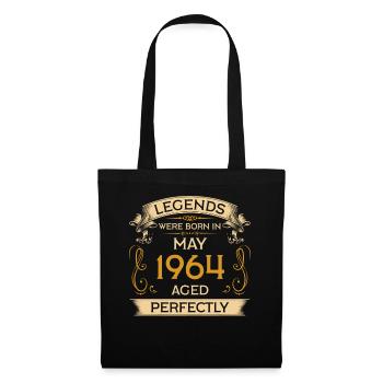 Birthday Legends est né en mai 1964 - Sac en tissu - noir - Devant