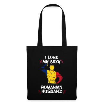 I Love My Sexy Romanian Husband - Tote Bag - black - Front