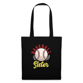 Baseball Sister - Sac en tissu - noir - Devant