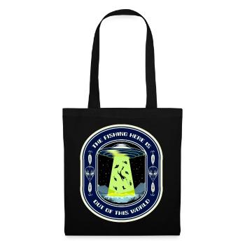 The Fishing Here Is Out Of This World UFO Fishing - Tote Bag - black - Front