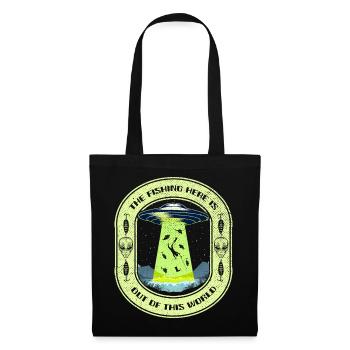 The Fishing Here Is Out Of This World UFO Fishing - Tote Bag - black - Front