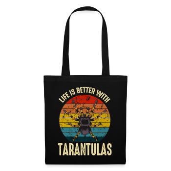 Life Is Better With Tarantulas Spider owner - Tote Bag - black - Front