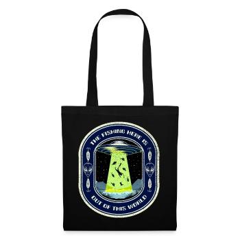 The Fishing Here Is Out Of This World UFO Fishing - Tote Bag - black - Front