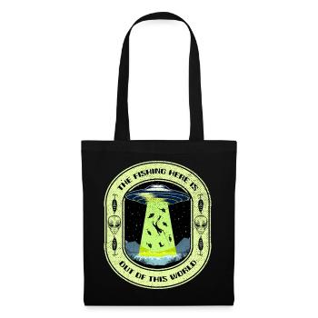 The Fishing Here Is Out Of This World UFO Fishing - Tote Bag - black - Front