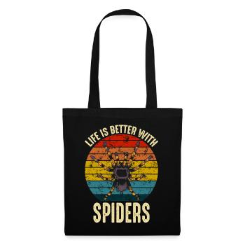 Life Is Better With Tarantulas Spider owner - Tote Bag - black - Front