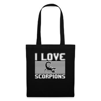 I love scorpions - Stoffbeutel - Schwarz - Vorne