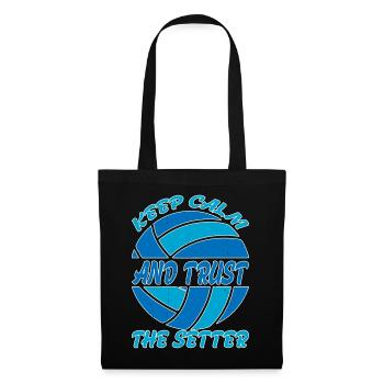 Restez calme et faites confiance au Setter 9 - Sac en tissu - noir - Devant