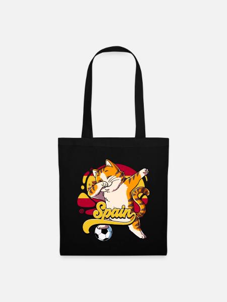 Spanien Fußball - Stoffbeutel - Schwarz