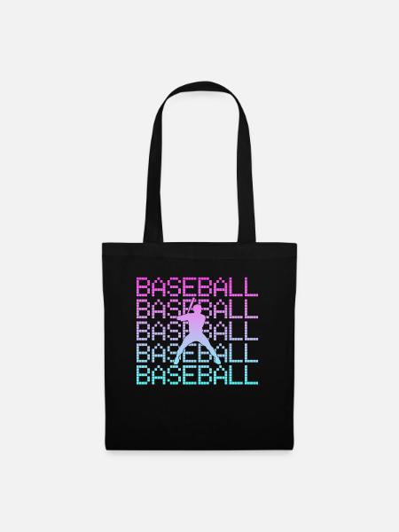 Baseball - Stoffbeutel - Schwarz