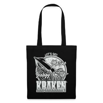 Lass uns Kraken Funny Squid Marine Biologist Sea bekommen - Stoffbeutel - Schwarz - Vorne
