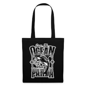 Save The Sea Pandas Rescue Killer Whale Orcas - Tote Bag - black - Front