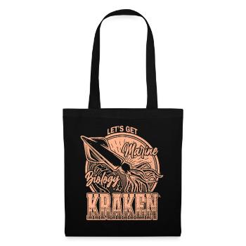 Lass uns Kraken Funny Squid Marine Biologist Sea bekommen - Stoffbeutel - Schwarz - Vorne