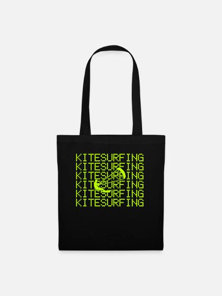 kitesurfing - Stoffbeutel - Schwarz