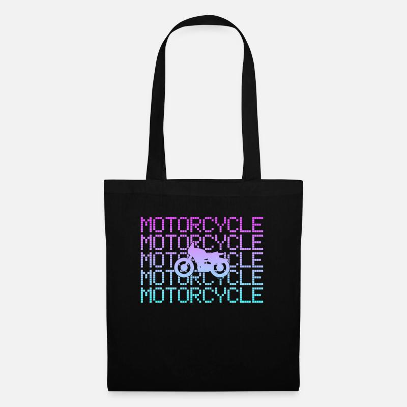 Motorrad fahren - Stoffbeutel - Schwarz