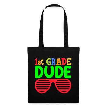 1. Klasse Dude Rainbow Girls Boys Teacher Team - Stoffbeutel - Schwarz - Vorne