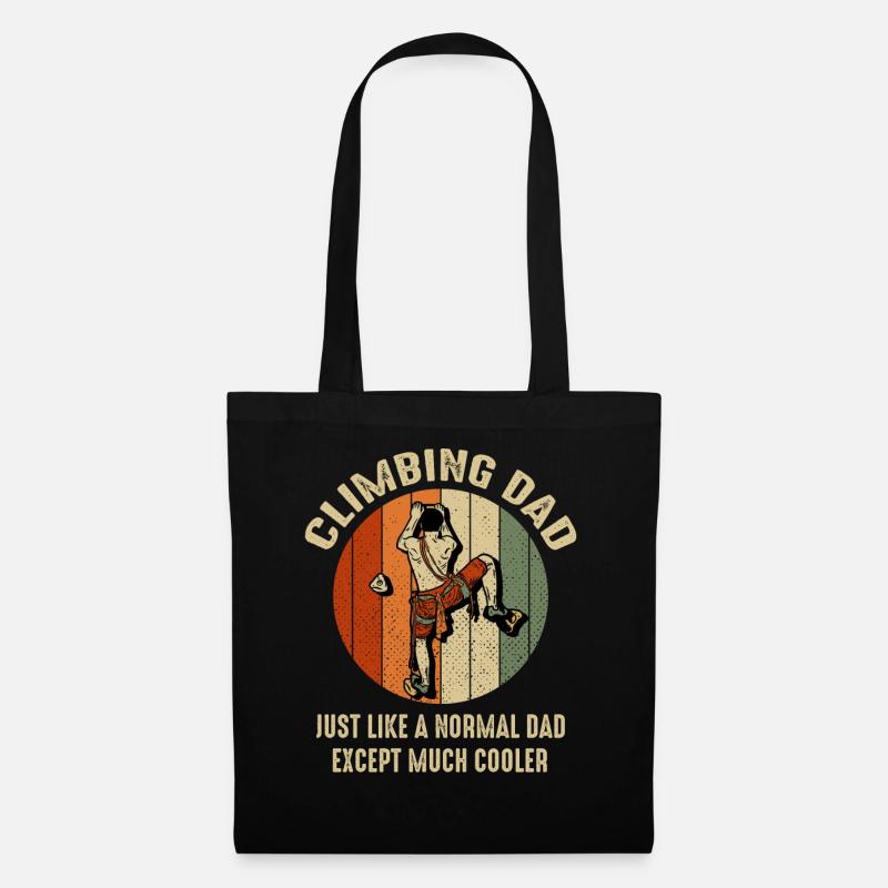 Grimper papa comme des papas normaux sauf beaucoup plus cool - Sac en tissu - noir