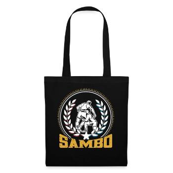 Sambo Kampfsport Training Trainer Kampfkunst - Stoffbeutel - Schwarz - Vorne