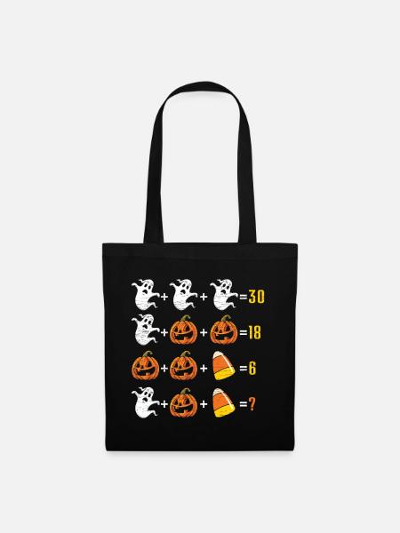 Mathelehrer Halloween - Stoffbeutel - Schwarz