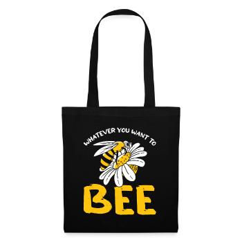 Cadeau d'apiculteur apiculteur abeille abeille - Sac en tissu - noir - Devant