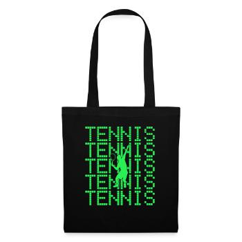 Tennis - Sac en tissu - noir - Devant
