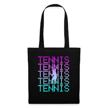 Tennis - Sac en tissu - noir - Devant