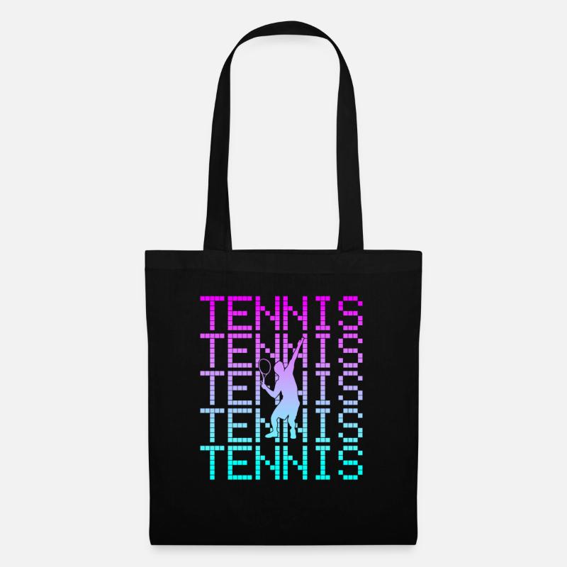 Tennis - Stoffbeutel - Schwarz