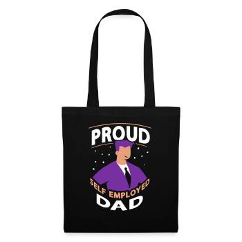 Proud Self-employed father Self-employed - Tote Bag - black - Front