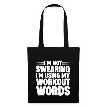 Je ne jure pas que j’utilise mes mots d’entraînement - Sac en tissu - noir - Devant