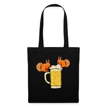 Squirrel, funny squirrel, squirrel - Tote Bag - black - Front