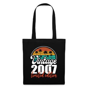 Vintage Anniversaire Anniversaire Rétro 2007 Limité - Sac en tissu - noir - Devant