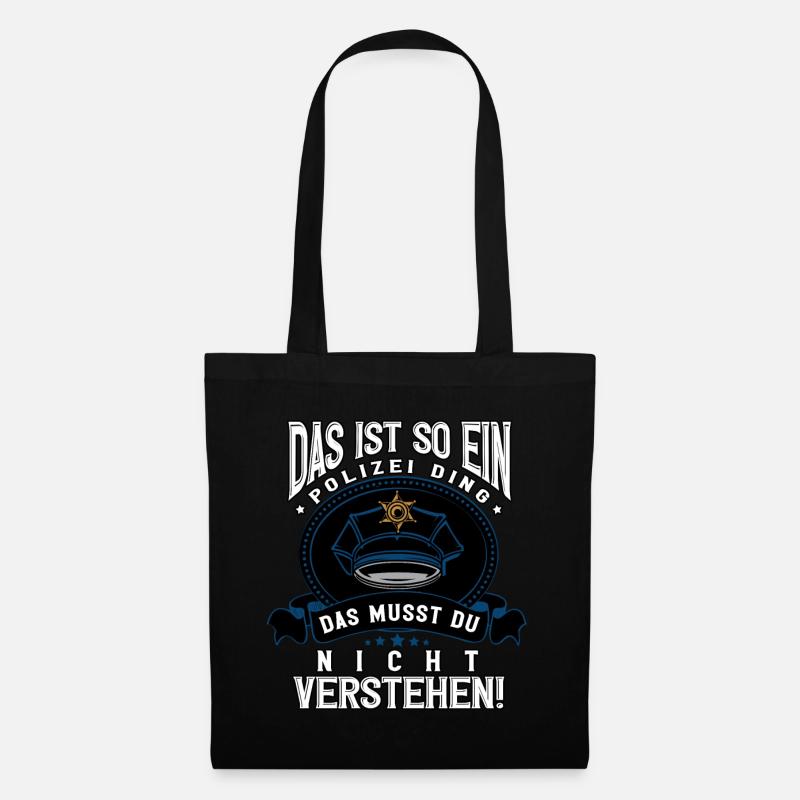 Polizist Polizei - Stoffbeutel - Schwarz