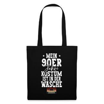 Mein 90er Kostüm Ist In Der Wäsche 90er Jahre - Stoffbeutel - Schwarz - Vorne