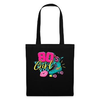 80s 80s Girl - Tote Bag - black - Front