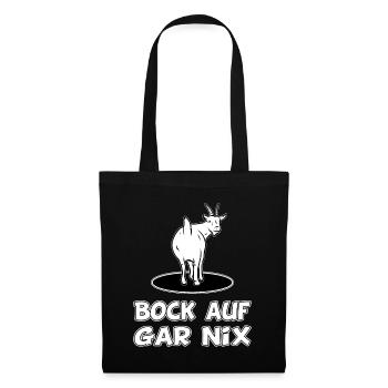 Kein Bock auf gar nix - Stoffbeutel - Schwarz - Vorne
