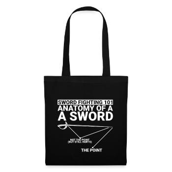 Sword Fighting 101 Anatomy Of A Sword 2 - Tote Bag - black - Front