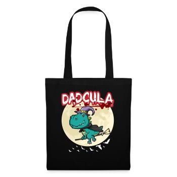 Dadcula Dracula Vampire Papa Drôle Fête d’Halloween - Sac en tissu - noir - Devant