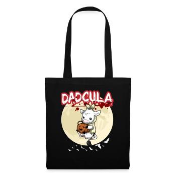 Dadcula Dracula Vampire Papa Drôle Fête d’Halloween - Sac en tissu - noir - Devant