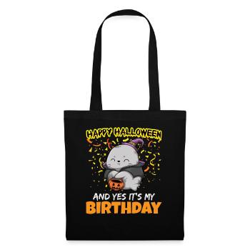 Effrayant Joyeux Halloween et oui c’est mon anniversaire - Sac en tissu - noir - Devant