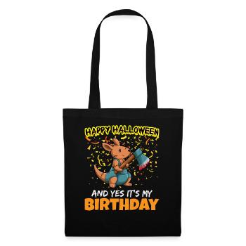 Effrayant Joyeux Halloween et oui c’est mon anniversaire - Sac en tissu - noir - Devant